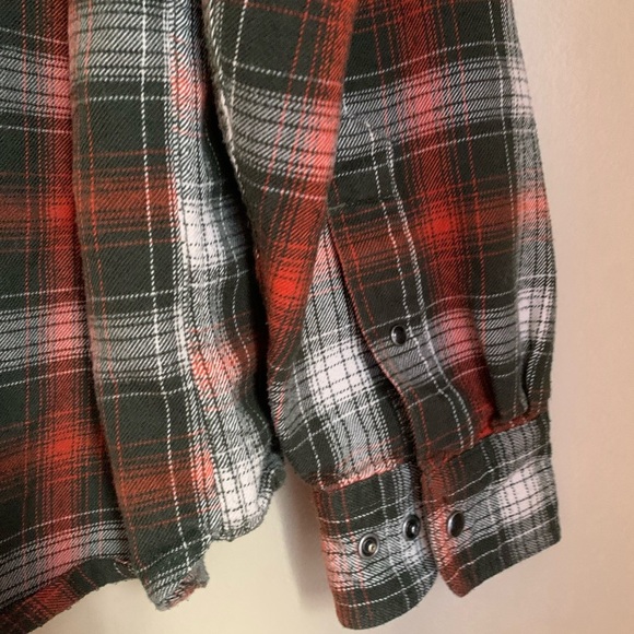 Mountain khaki snap button flannel mens saloon flannel - Picture 7 of 11